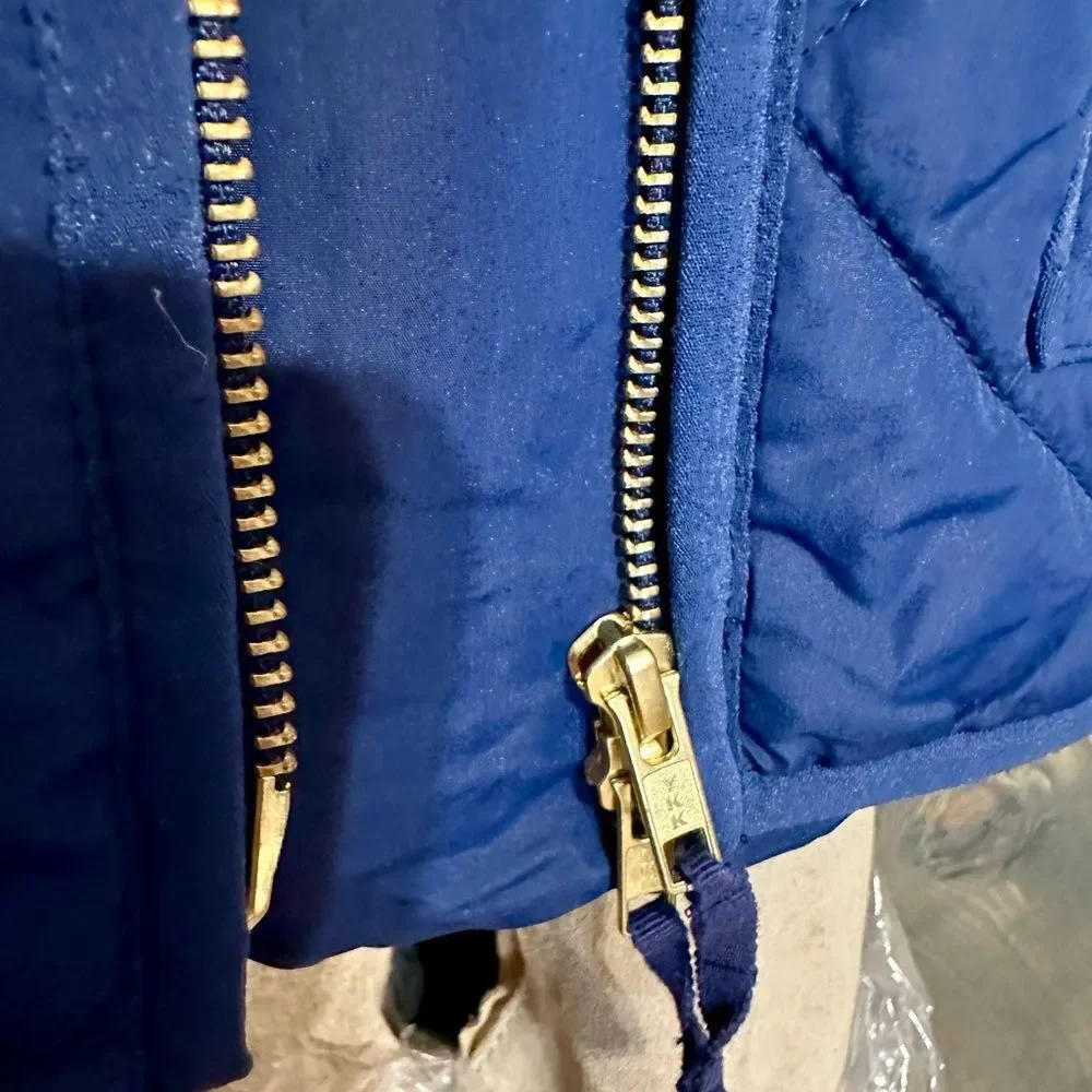 J. Crew Blue Puffer Vest